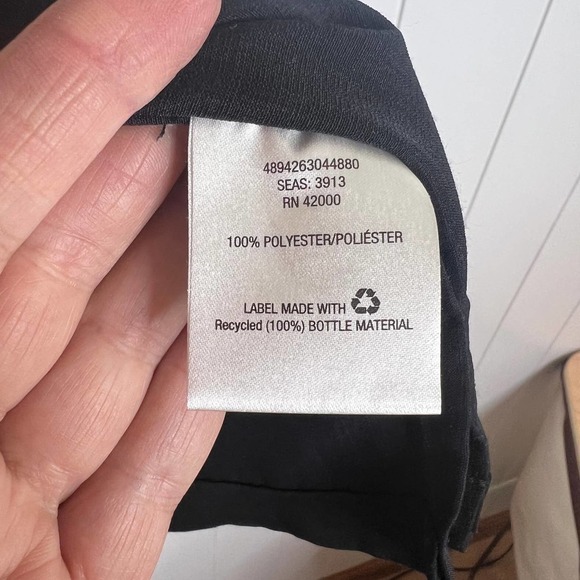 David Taylor Collection Black and White Button front Short Sleeve Shirt SZ L - Picture 4 of 5